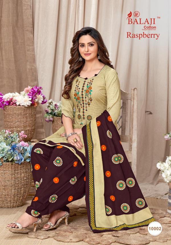 Balaji Raspberry Patiyala Vol-10 Cotton Designer Dress Material